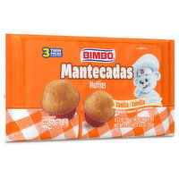 Bimbo Vanilla Muffins, 3 count, 11.10 oz - 3 Each