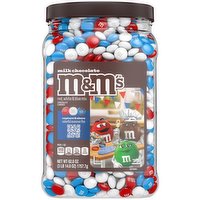 M&M's Chocolate Candies, Red, White & Blue Mix, Milk Chocolate - 62 Ounce