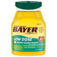 Bayer Enteric Coated Tablets Low Dose 81 mg Pain Reliever - 300 Each