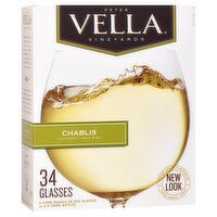 Peter Vella Chablis White Wine 5L - 5000 Millilitre