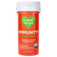 So Good So You Immunity Watermelon Strawberry Cold-Pressed Probiotic Juice Shot - 1.7 Fluid ounce