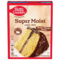 Betty Crocker Cake Mix, Butter Recipe, Yellow - 13.25 Ounce