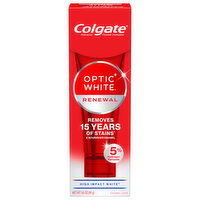 Colgate Optic White Renewal High Impact White Teeth Whitening Toothpaste, 3 Ounce