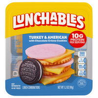 Lunchables Turkey & American with Chocolate Creme Cookies Lunch Combinations - 3.2 Ounce