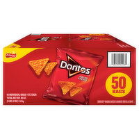 Doritos Tortilla Chips, Nacho Cheese Flavored, 50 Each