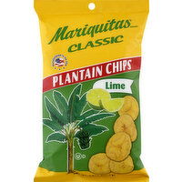 Mariquitas Plantain Chips, Lime, Classic - 4.5 Ounce