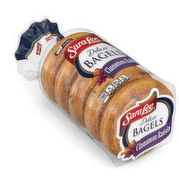 Sara Lee Cinnamon Raisin Sliced Bagel- Full Size Fruit Bagels, 5 count, 16.7 oz - 5 Each