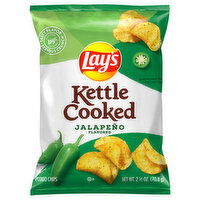 Lay's Potato Chips, Kettle Cooked, Jalapeno Flavored - 2.5 Ounce