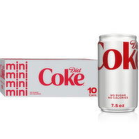 Diet Coke Diet Cola, 7.5 fl oz, 10 Each