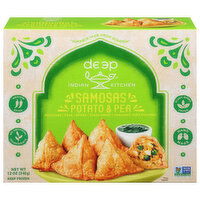 Deep Indian Kitchen Samosas, Potato & Pea - 12 Ounce