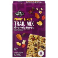 First Street Trail Mix Fruit and Nut Granola Bars - 18 Each