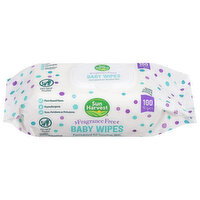 Sun Harvest Fragrance Free Baby Wipes - 100 Each