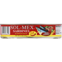 Sol-Mex Sardines, in Tomota Sauce, with Chili - 15 Ounce