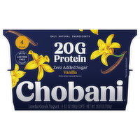 Chobani Lowfat Vanilla Greek Yogurt - 4 Each