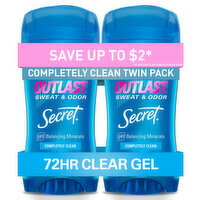 Secret Clear Gel Antiperspirant Deodorant for Women, Completely Clean - 5.2 Ounce