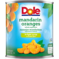 Dole Mandarin Oranges Whole Segments In Light Syrup, 6.62 Pound