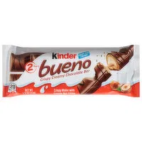 Kinder Bueno Chocolate Bar, Crispy Creamy, 1 Each