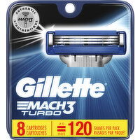 Gillette Cartridges, Turbo - 8 Each