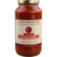 Gino Angelini Organic Marinara Pasta Sauce GF - 24 Ounce