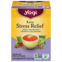 Yogi Stress Relief, Tea Bags, Kava - 16 Each