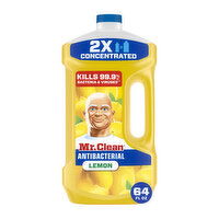 Mr. Clean Antibacterial All Purpose Cleaner, Cleaning Liquid, Lemon - 64 Ounce