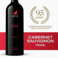 JUSTIN Cabernet Sauvignon Red Wine - 750 Millilitre