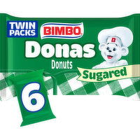Bimbo Sugared Sugar Donuts, 6 twin packs, 11.1 oz