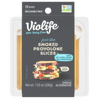 Violife Cheese Alternative, Slices, Smoked Provolone