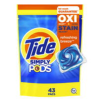 Tide Simply PODS Laundry Detergent Pacs, Refreshing Breeze - 43 Each