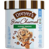 Dreyer's No Sugar Added Fudge Tracks Light Ice Cream - 1.5 Quart