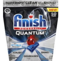 Finish Dishwasher Detergent, Automatic, Quantum, with ActivBlu, Tabs, 50 Each