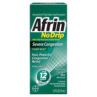 Afrin Pump Mist Plus Menthol Maximum Strength Severe Congestion - 0.5 Fluid ounce