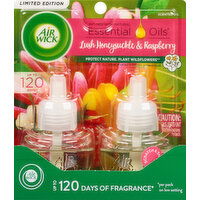 Air Wick Scented Oil, Lush Honeysuckle & Raspberry, 2 Each