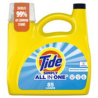 Tide Tide Simply Liquid Laundry Detergent, Refreshing Breeze, 107 fl oz - 107 Ounce