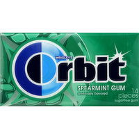 Orbit Gum, Sugarfree, Spearmint, 14 Each