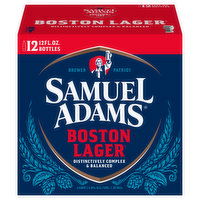 Samuel Adams Beer, Boston Lager - 12 Each