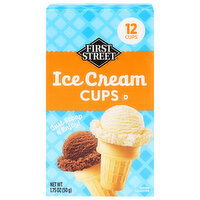 First Street Ice Cream Cups - 12 Each
