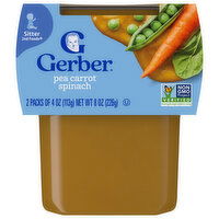 Gerber Sitter 2nd Foods Pea Carrot Spinach - 2 Each
