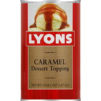 Lyons Dessert Topping, Caramel - 66 Ounce