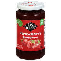 First Street Preserves, Strawberry - 18 Ounce