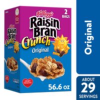 Raisin Bran Breakfast Cereal, Original - 56.6 Ounce