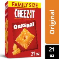 Cheez-It Cheese Crackers, Original, Family Size, 21 Ounce