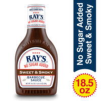 Ray's No Sugar Added No Sugar Added Sweet & Smoky Barbecue Sauce, 18.5 Ounce