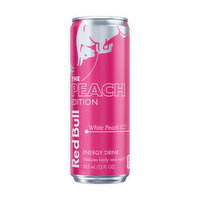 Red Bull Peach Edition Energy Drink, White Peach, 114mg Caffeine, Taurine & B Vitamins - 12 Fluid ounce