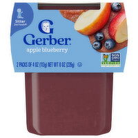 Gerber Sitter 2nd Foods Apple Blueberry Apple Blueberry - 2 Each
