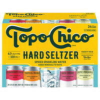 Topo Chico Hard Seltzer, Assorted, Variety Pack - 24 Each