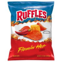 Ruffles Potato Chips, Flamin’ Hot Flavored, 2.5 Ounce