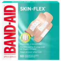 Band-Aid Skin-Flex Assorted Sizes Adhesive Bandages - 60 Each