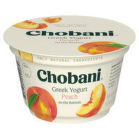 Chobani Yogurt, Greek, Nonfat, Peach on the Bottom - 5.3 Ounce