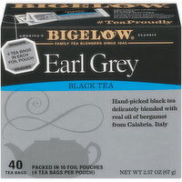 Bigelow Black Tea, Earl Grey, Tea Bags - 40 Each